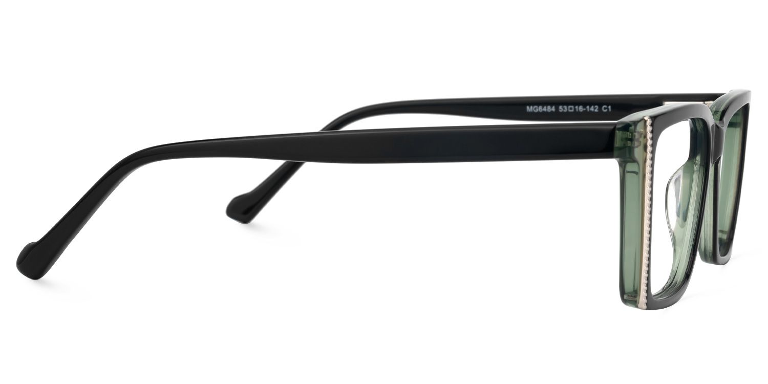 Fabunni - Rectangle Green Eyeglasses 4