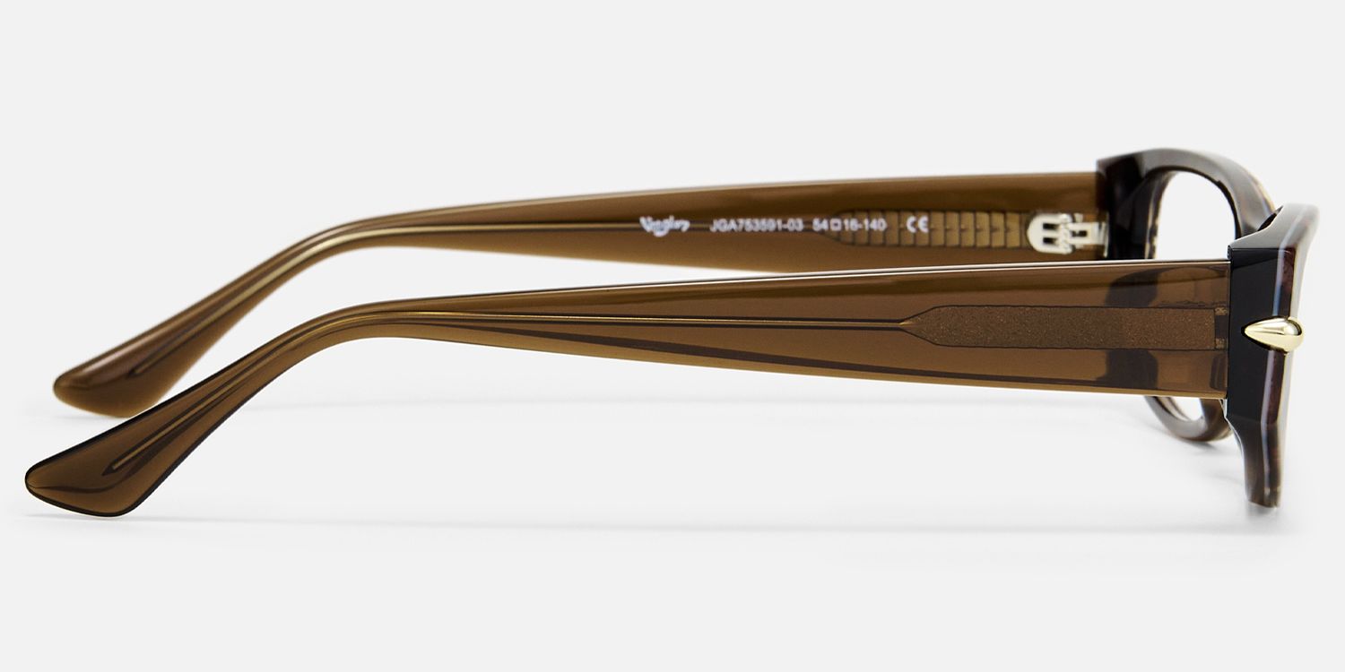 Erica - Rectangle Tortoise Eyeglasses product detail 3