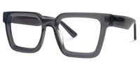 Eilir - Rectangle Grey Eyeglasses | Vooglam Front View