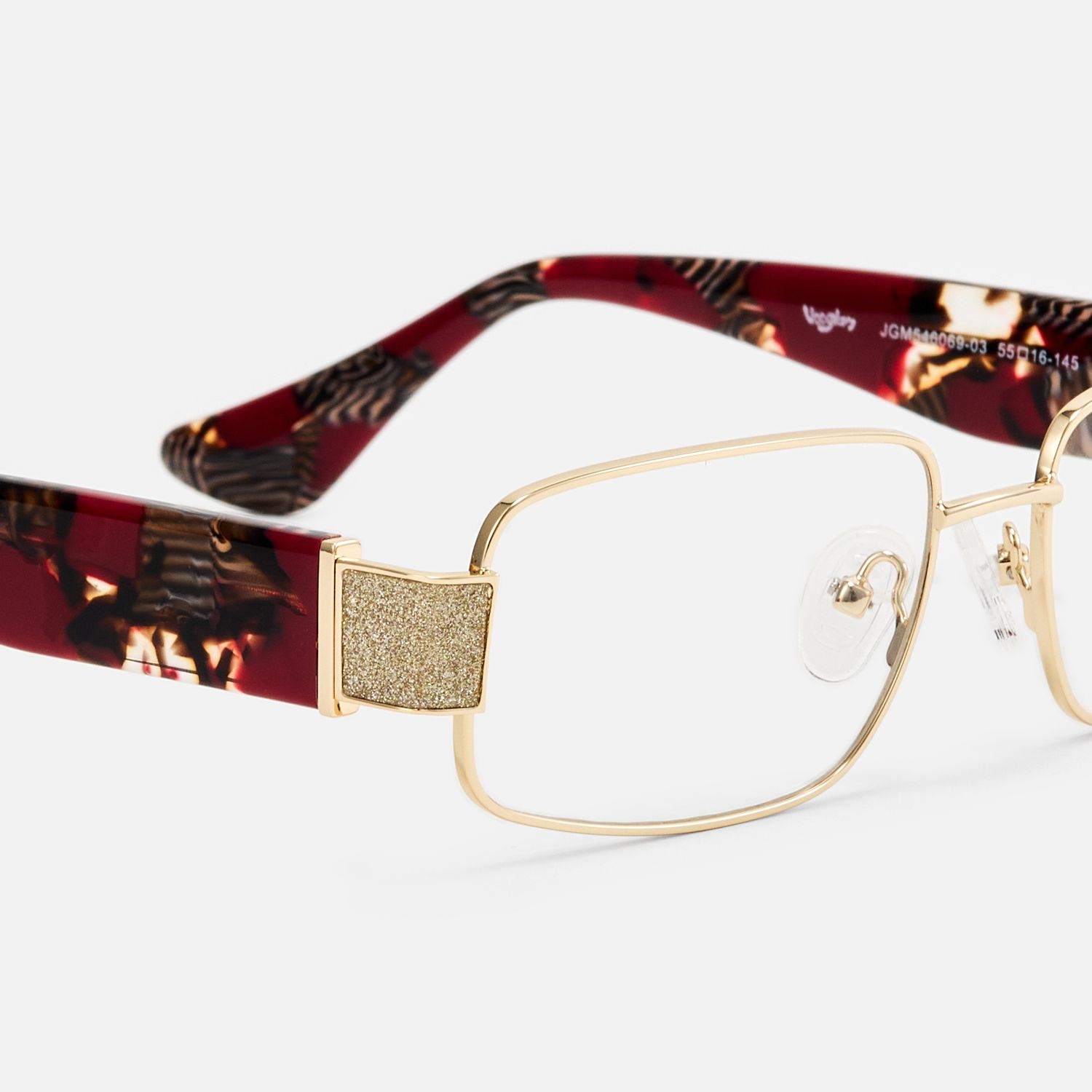 Alexandra - Rectangle Floral Eyeglasses product detail 4