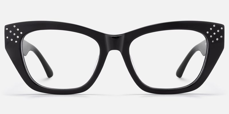Starlina - Rectangle Black Eyeglasses