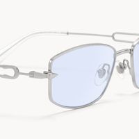 Bladework - Rectangle Silver Sunglasses - 4