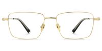Mono - Rectangle Gold Eyeglasses - 1