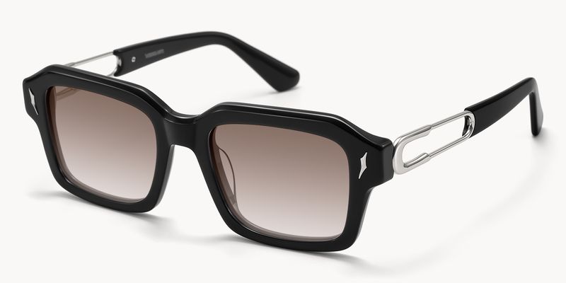Blindspot - Square Black Sunglasses