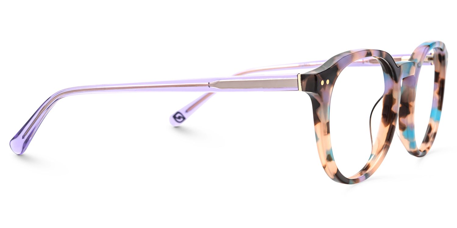 Hamida - Round Multicolor Eyeglasses | Vooglam 4