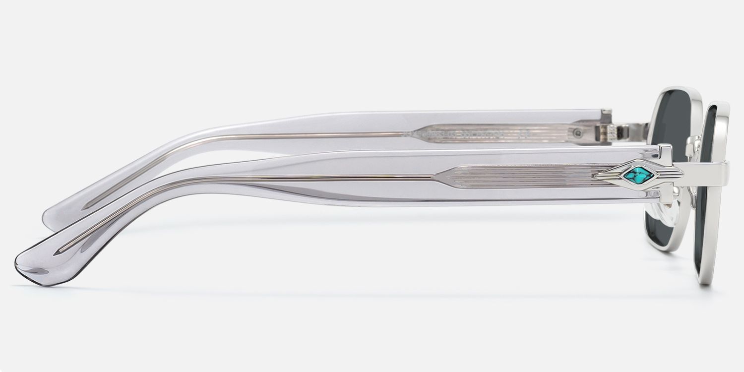 Orion - Geometric Silver Sunglasses product detail 3