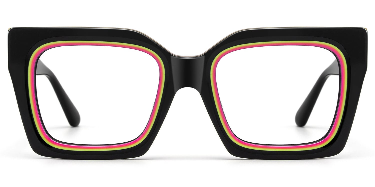 

Trance - Square Black Eyeglasses