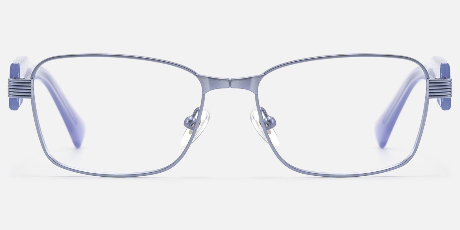 Toyo - Matte Purple Pearlescent Acetate Glasses | Vooglam Angle View