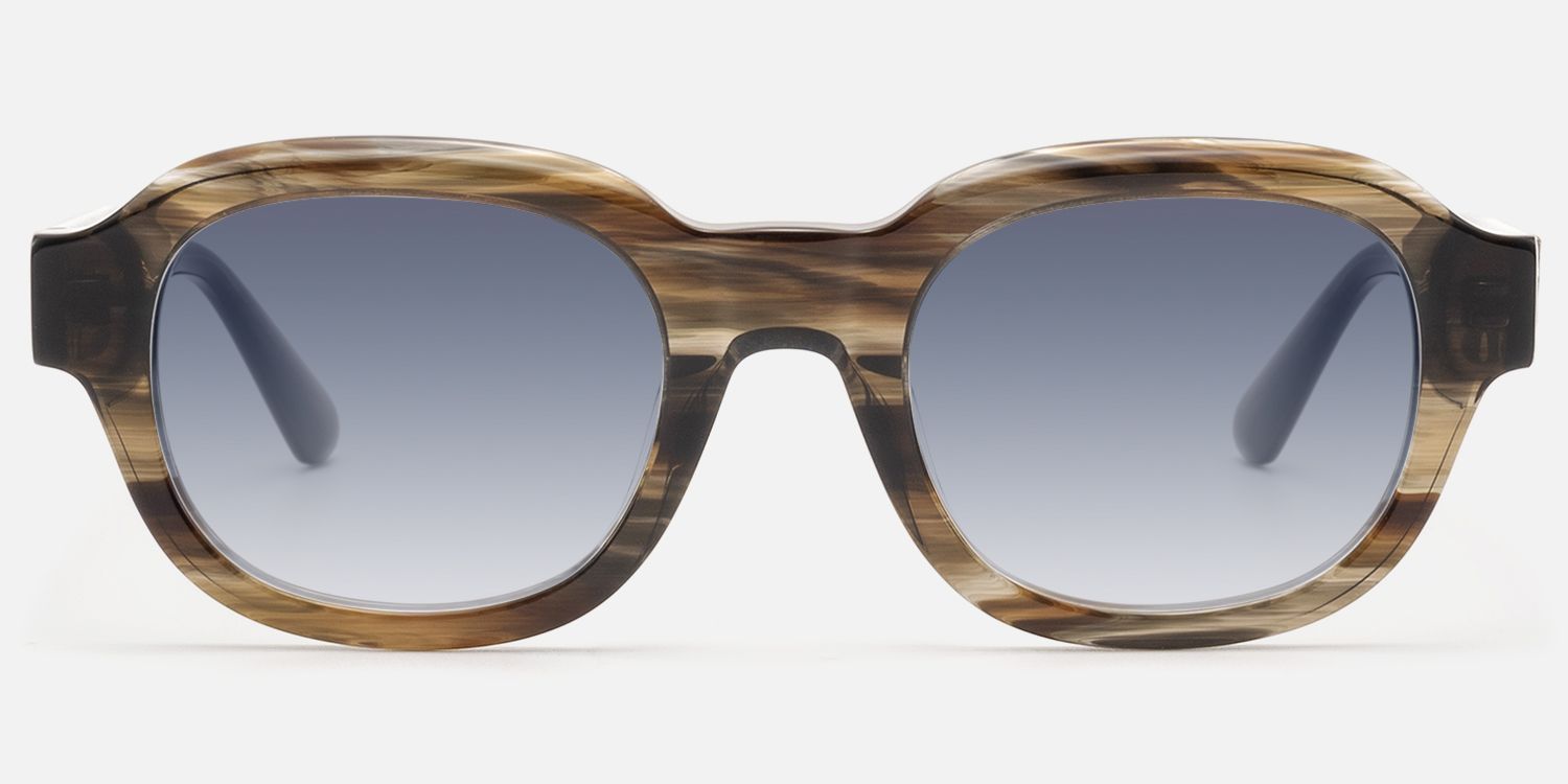 Eerie - Wood Grain Blue Gray Gradient Shades | Vooglam Angle View