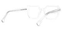 Junyin - Square Crystal Eyeglasses | Vooglam Side View