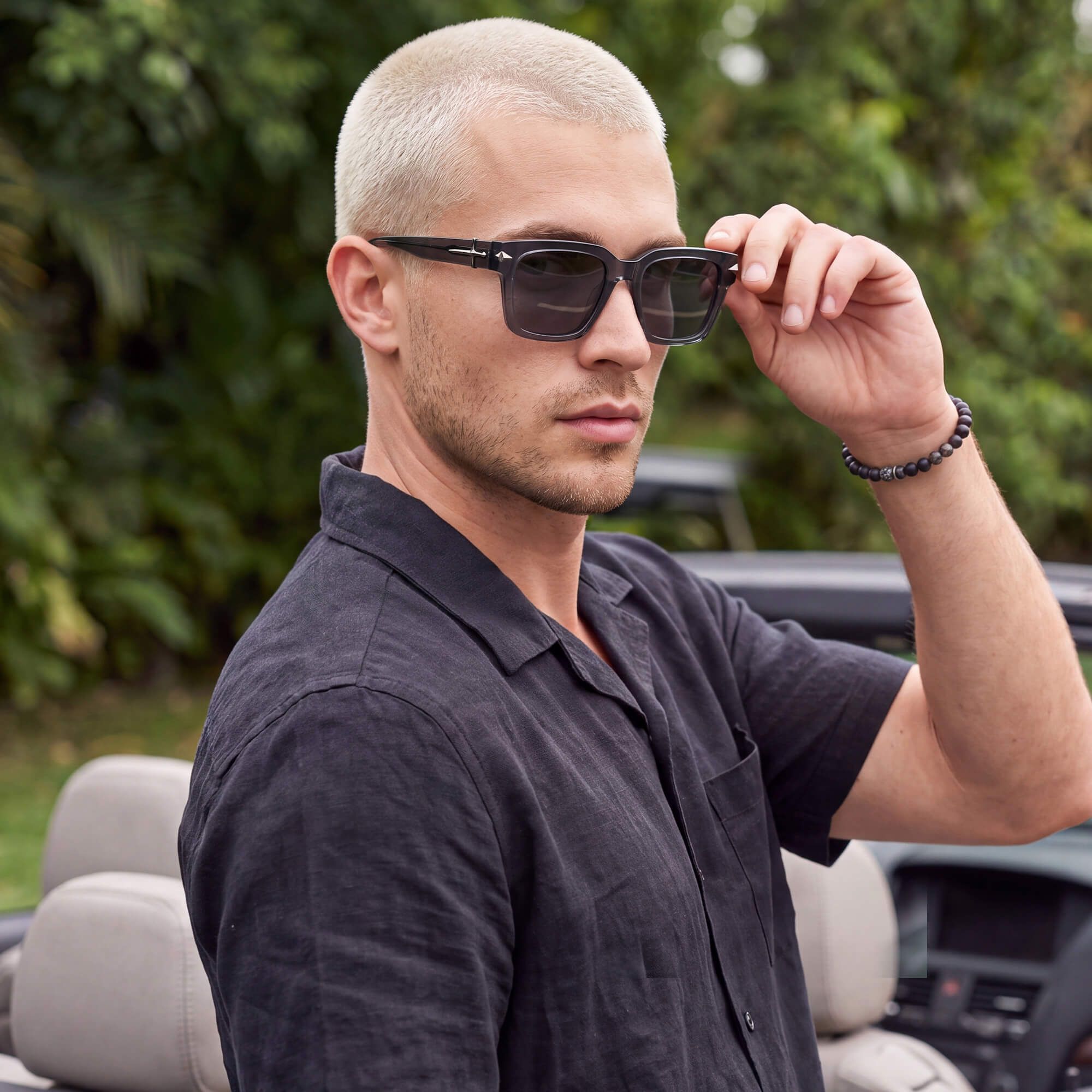 Explore the design story of Covenant - Gray Transparent Sword Sunglasses | Vooglam