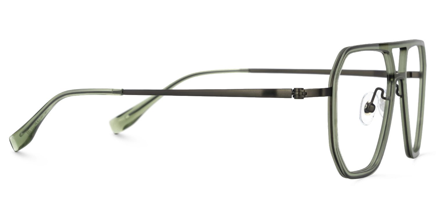 Galdesa - Aviator Green Eyeglasses | Vooglam 4