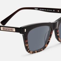 Calico - Square Two-tone Sunglasses | Vooglam Design Details
