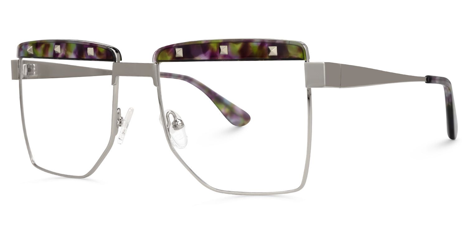 Electra - Aviator Floral Eyeglasses | Vooglam Front View
