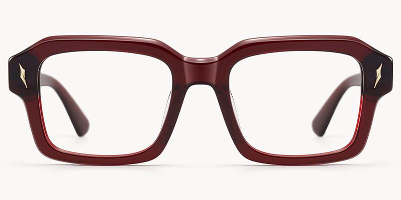 Blindspot - Square Red Eyeglasses