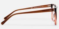 Jaelle - Square Brown Eyeglasses | Vooglam Side View