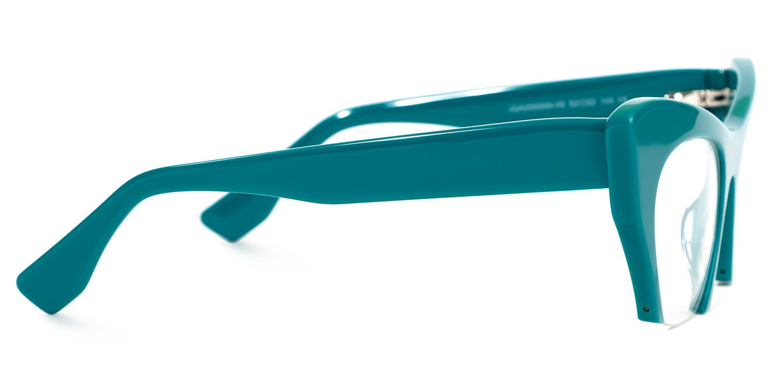 Kelly - Cat Eye Green Eyeglasses | Vooglam 4