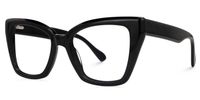 Efrem - Cat Eye Black Eyeglasses | Vooglam Front View