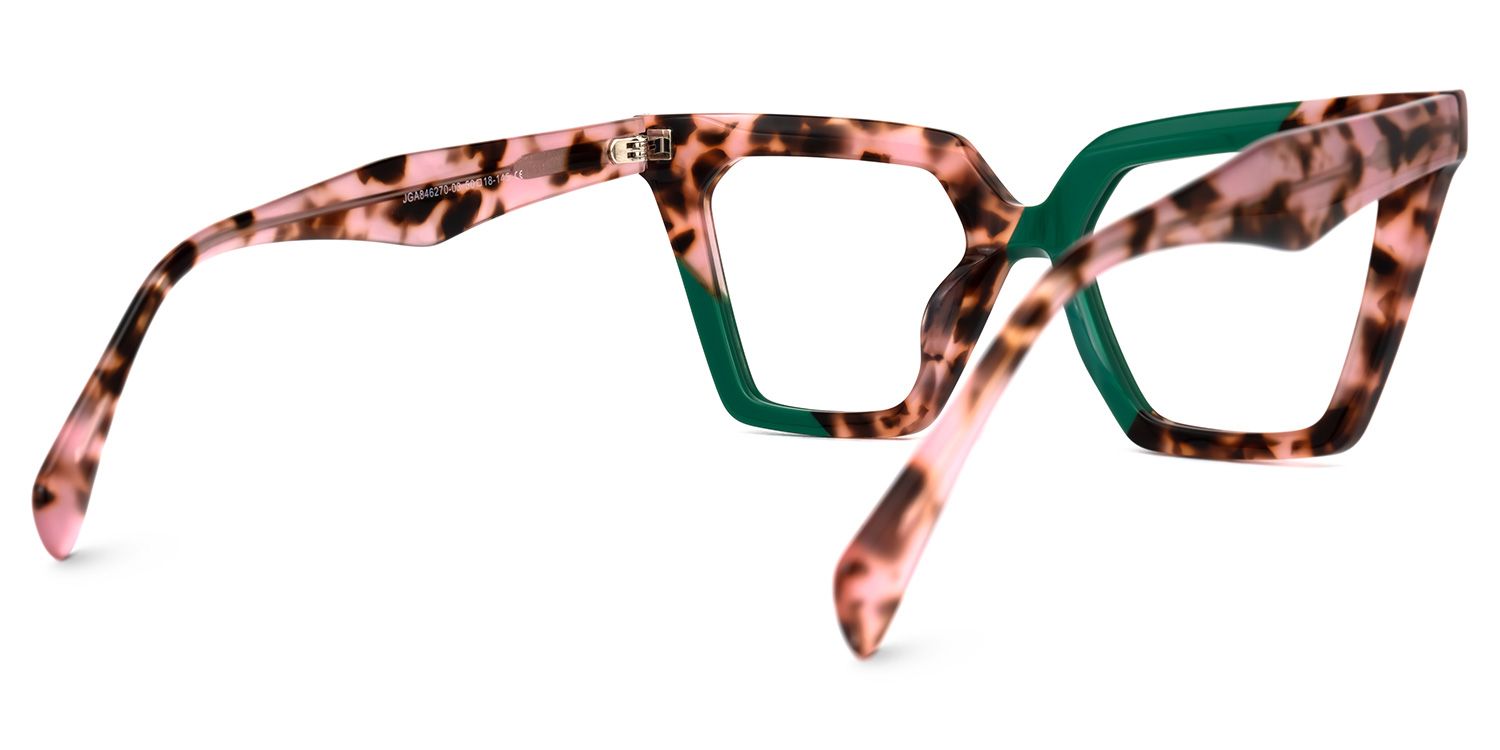 Caimbrie - Cat Eye Green/Tortoise Eyeglasses | Vooglam Side View