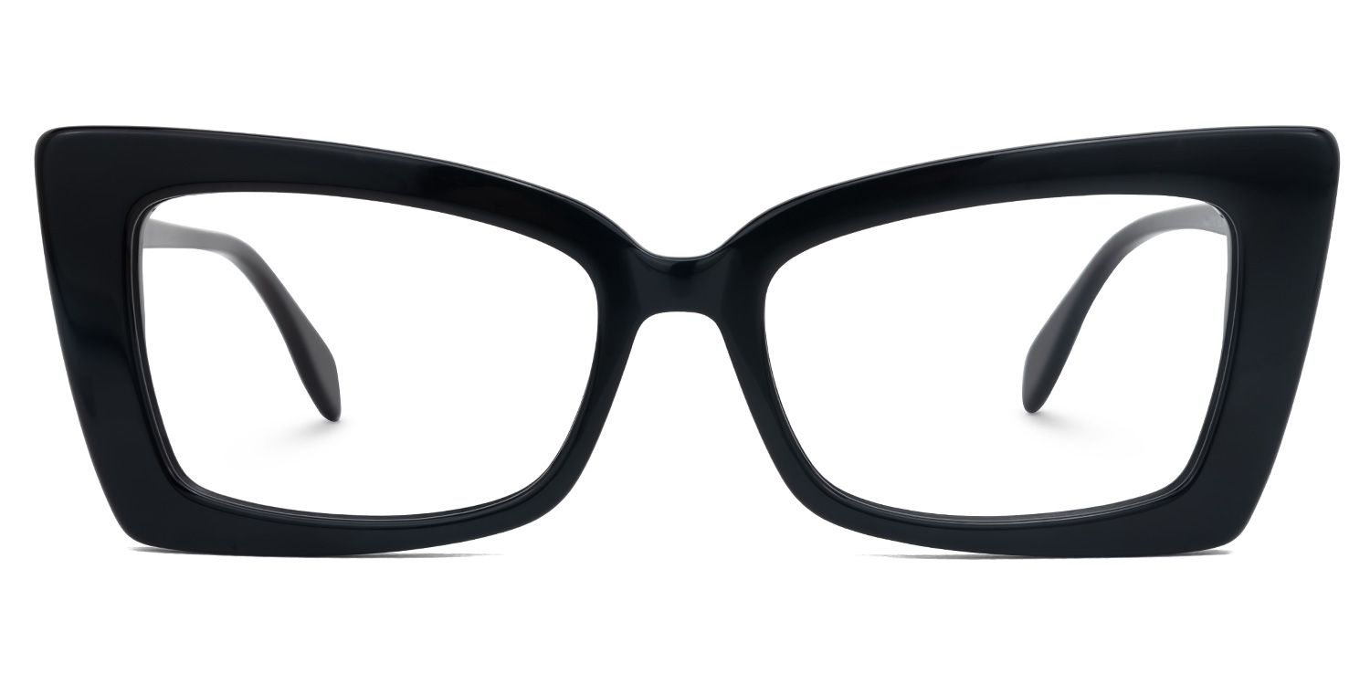 Edom - Rectangle Black Eyeglasses product detail 2