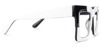 Eliora - Square White Eyeglasses | Vooglam 