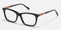ECO Wafiya - Rectangle Black Eyeglasses | Vooglam Front View