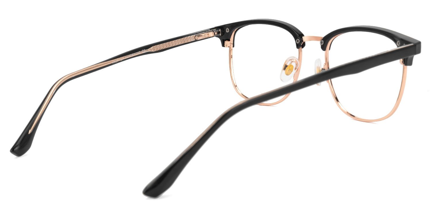 Farica - Browline Black/Gold Eyeglasses product detail 3