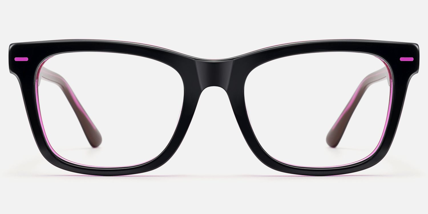 Ether - Square Purple Eyeglasses | Vooglam