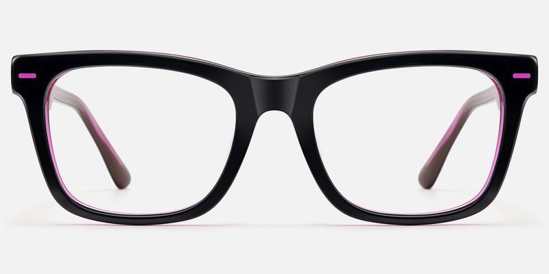 Ether - Square Black Eyeglasses