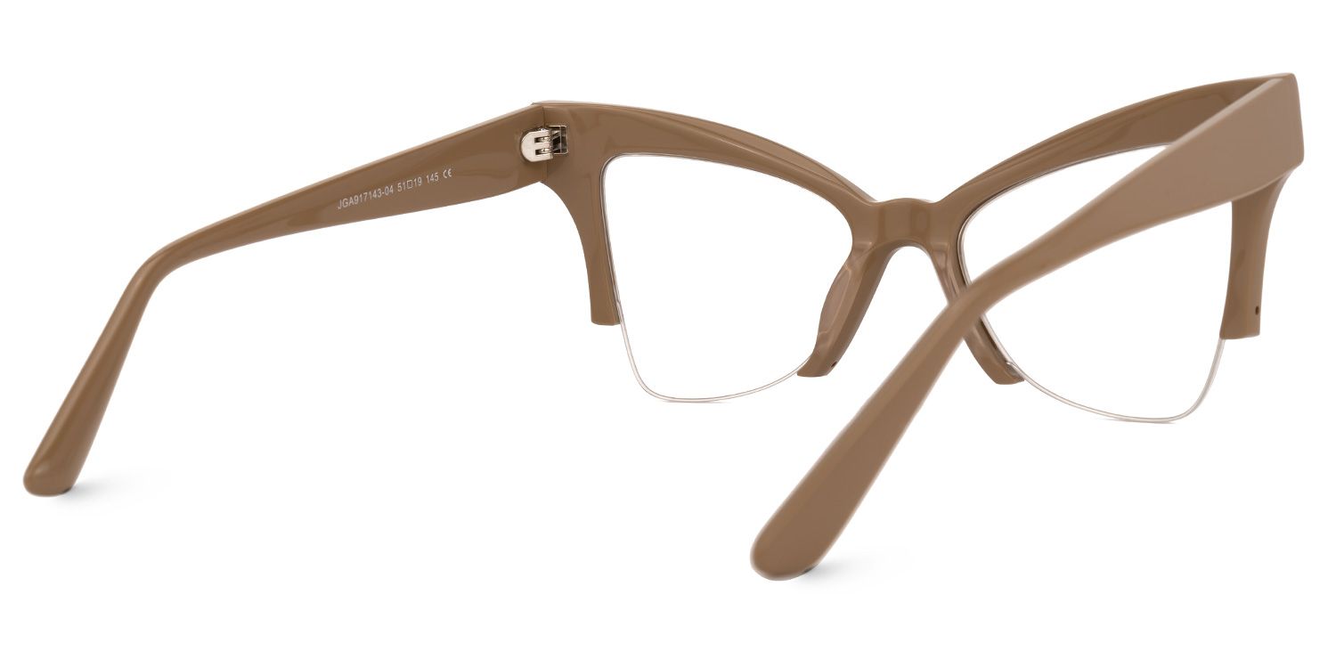 Afolabi - Cat Eye Brown Eyeglasses | Vooglam Side View