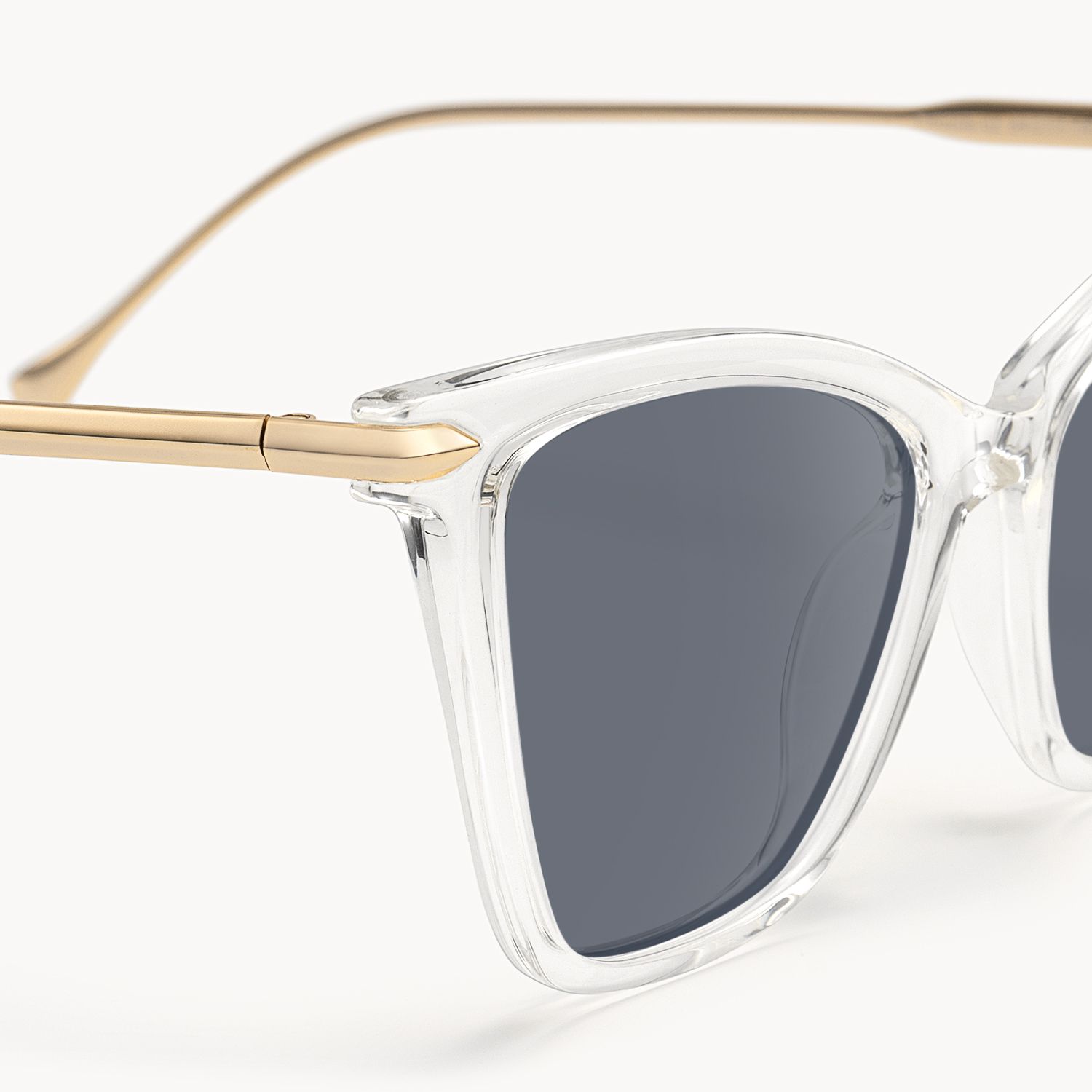 Hilary Clear Butterfly Prescription Sunglasses by Vooglam - Design Details