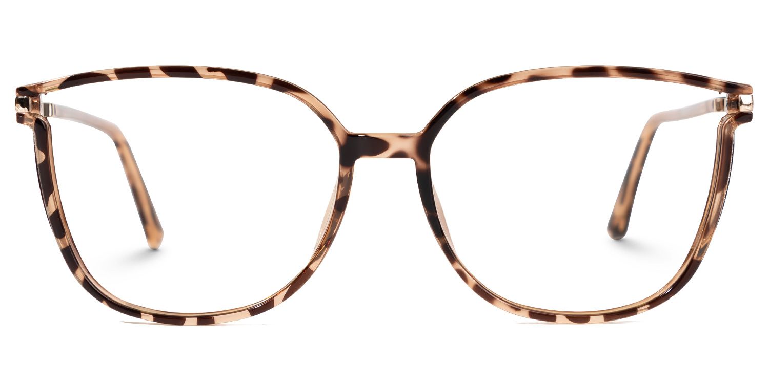 Kinfe - Square Tortoise Eyeglasses by Vooglam - Angle View