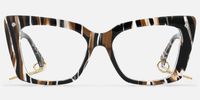 Rosa - Butterfly Pattern Eyeglasses | Vooglam Angle View
