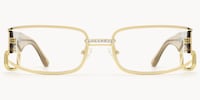 Riff - Rectangle Gold Eyeglasses - 1