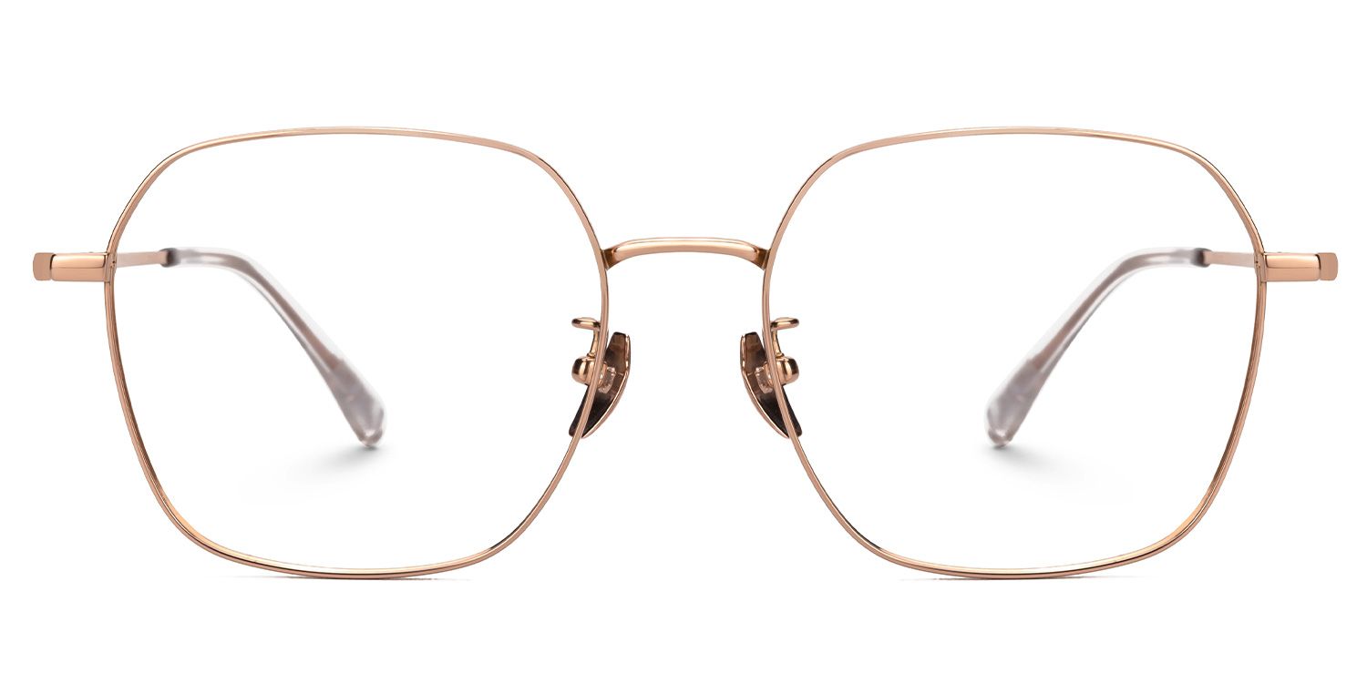 Gabija - Square Gold Eyeglasses product detail 2