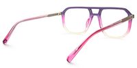 Liam - Aviator Purple Eyeglasses | Vooglam Side View