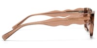 Wave - Cat Eye Brown Sunglasses - 3
