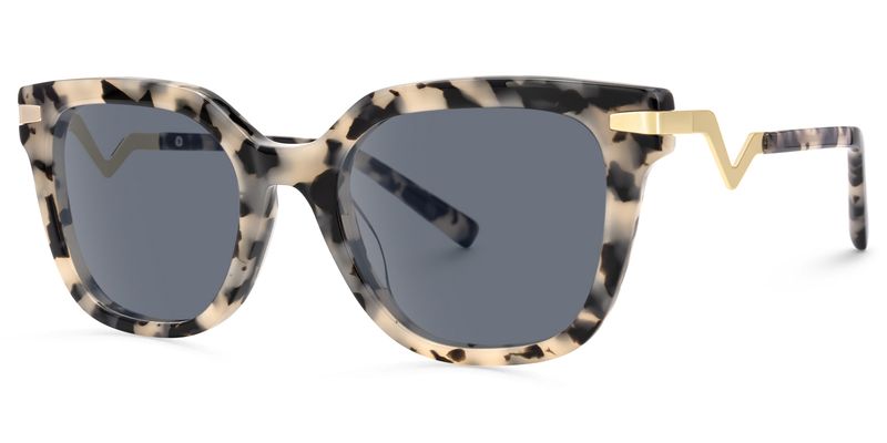 Natala - Rectangle Tortoise Sunglasses | Vooglam