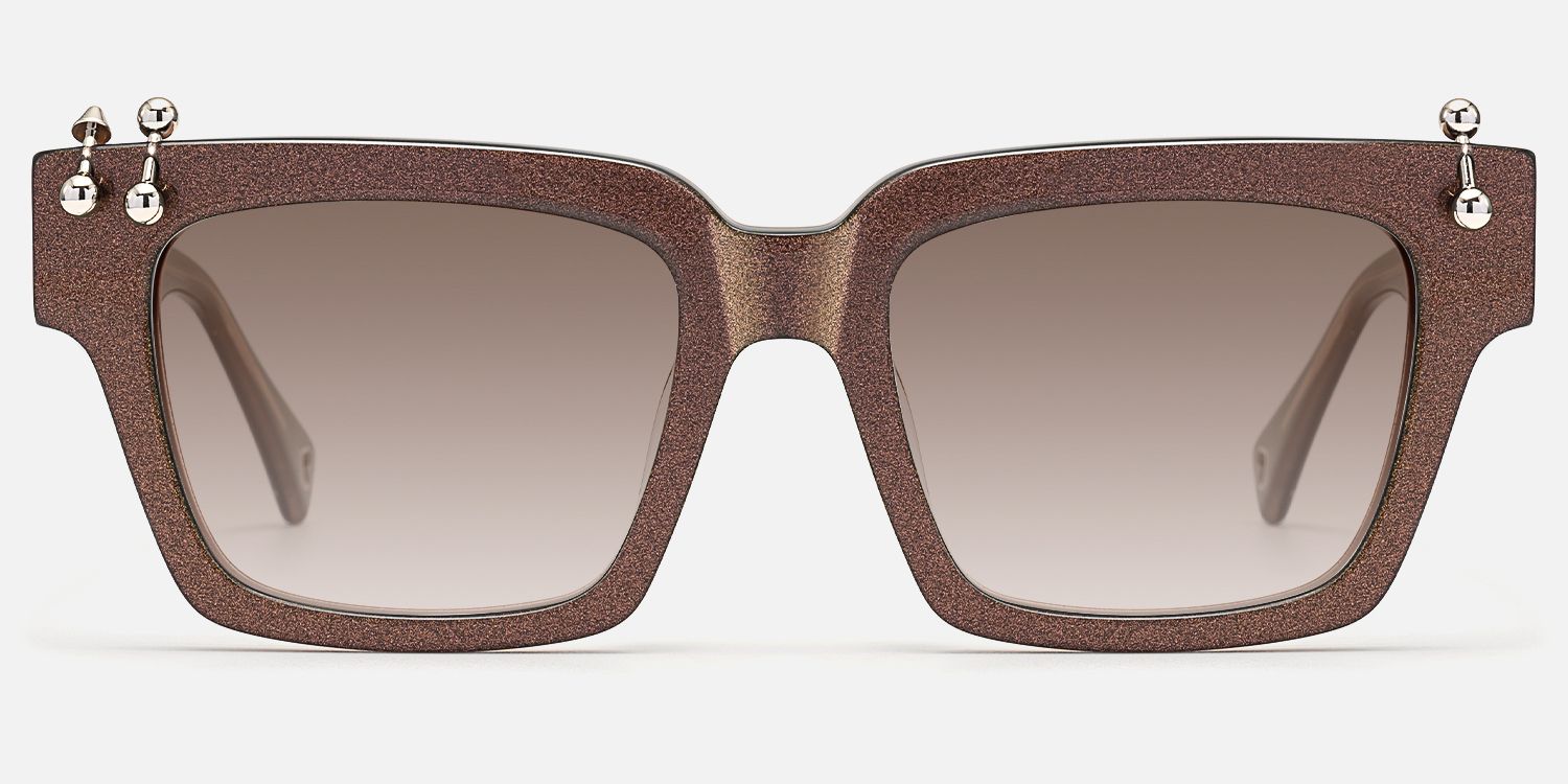 PIERCE - Square Multicolor Sunglasses | Vooglam Angle View