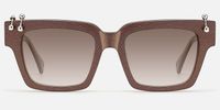 PIERCE - Square Multicolor Sunglasses | Vooglam Angle View