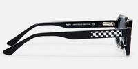 Narges - Rectangle Black Sunglasses | Vooglam Side View