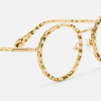 Alma - Round Pattern Eyeglasses | Vooglam Design Details