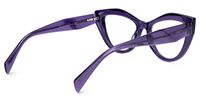 Fantine - Cat Eye Purple Eyeglasses | Vooglam Side View