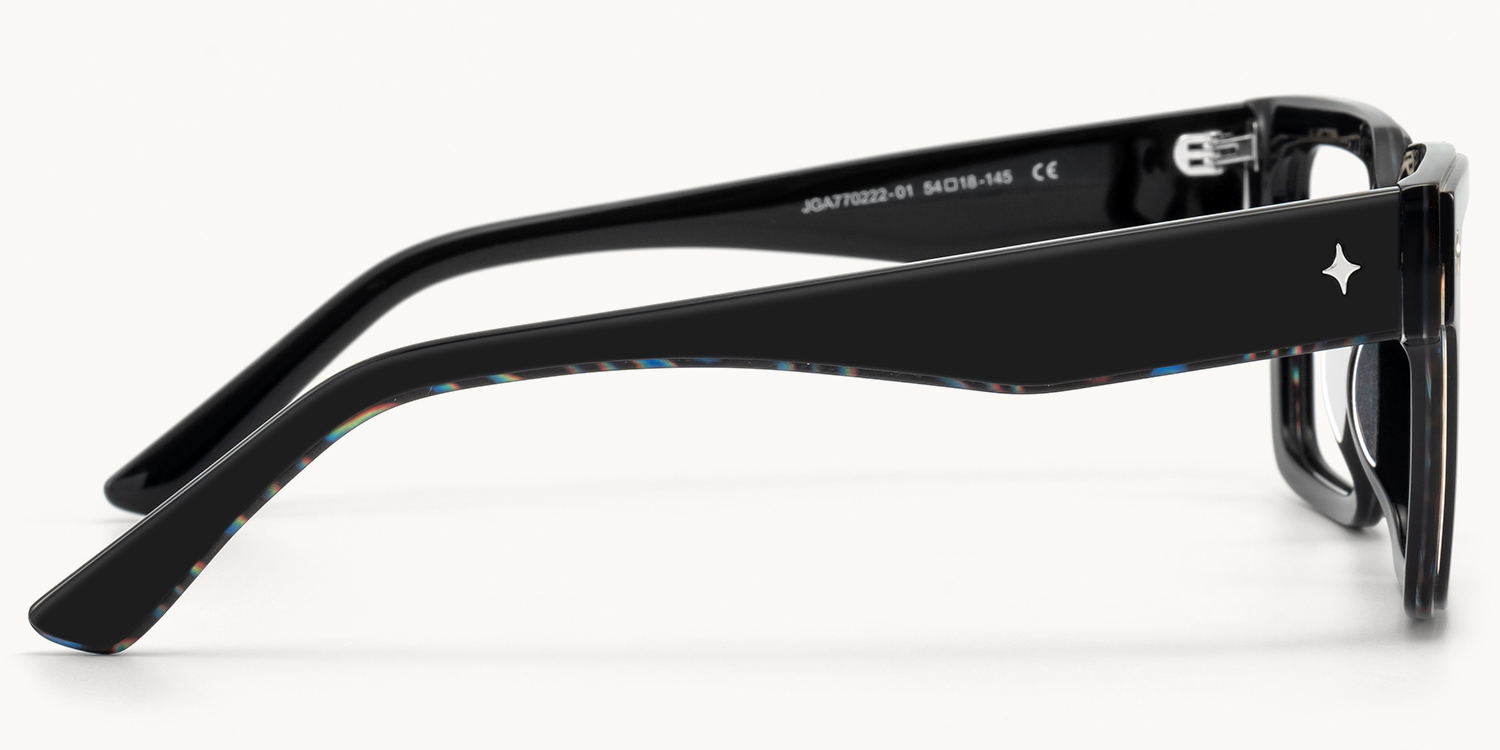 Havok - Rectangle Black Eyeglasses - 6