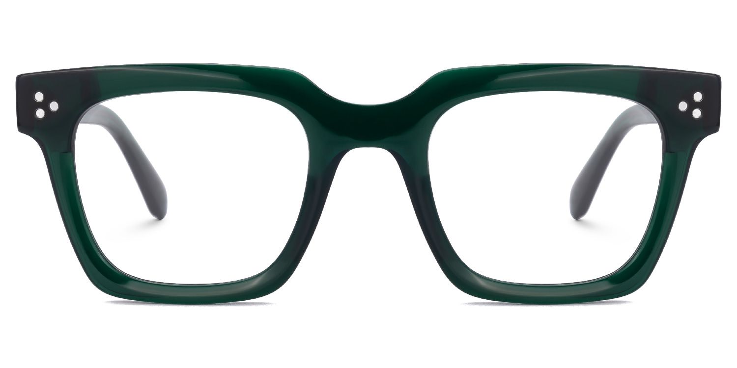 Ichtaca - Rectangle Green Eyeglasses product detail 2