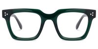 Ichtaca - Rectangle Green Eyeglasses | Vooglam Angle View