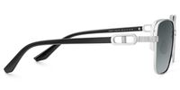 Jadiel - Square Silver Sunglasses | Vooglam