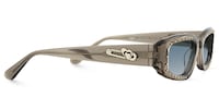 Quentin - Rectangle Grey Sunglasses - 5