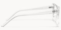 Raquel - Sleek Crystal Clear Frame Glasses | Vooglam Side View