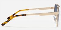 Fidelina - Aviator Gold Sunglasses | Vooglam Side View